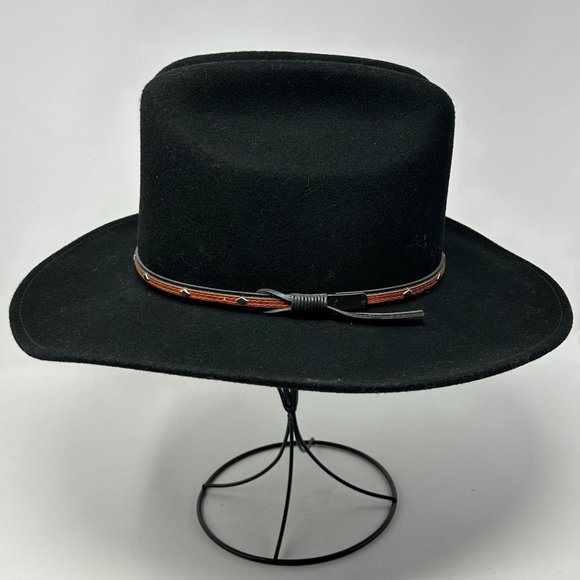 Eddy Bros Accessories Eddy Bros Stormy Black Wool Packable Cowboy